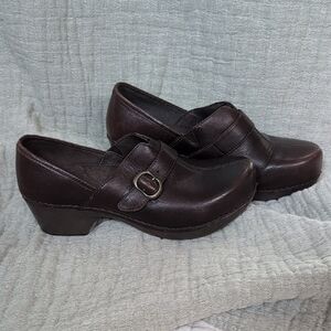 Oxford Dark Brown Women's Mules